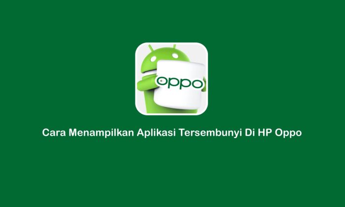 Cara menampilkan aplikasi yang tersembunyi di hp oppo