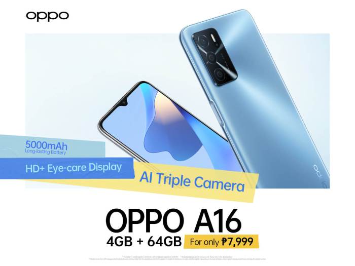 Apakah oppo a16 anti air