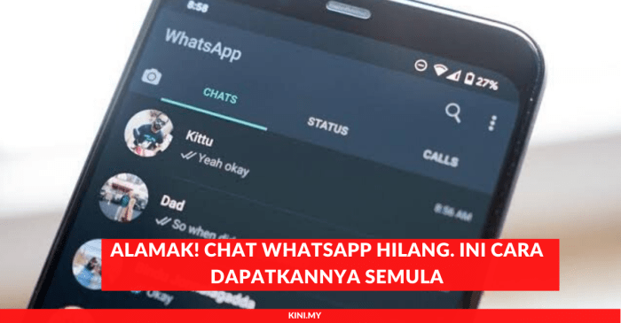 Tampilan kenapa kontak untuk