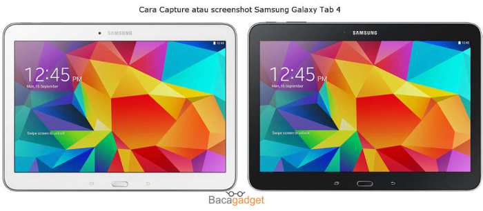 Cara screenshot di tab samsung