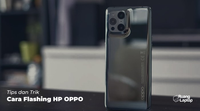 Cara flash hp oppo