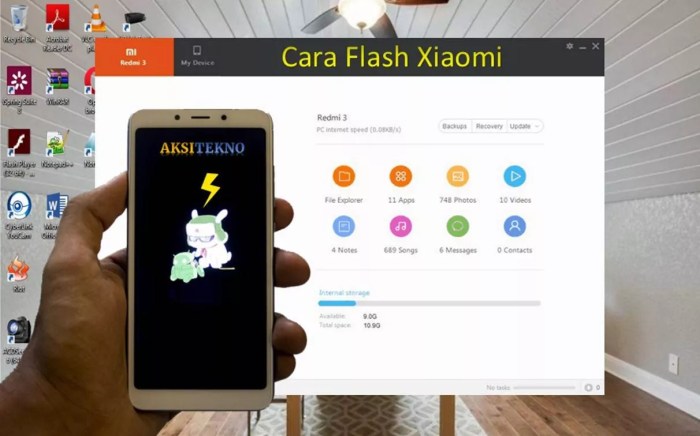 Cara flash xiaomi redmi 1