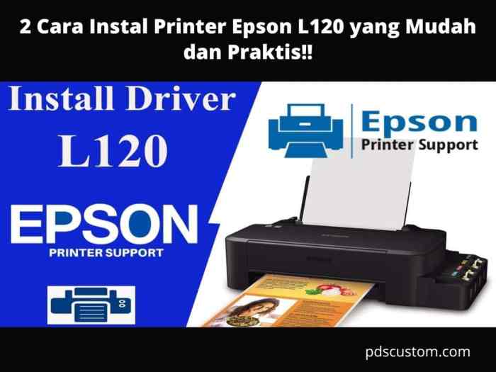 Cara instal printer epson l120