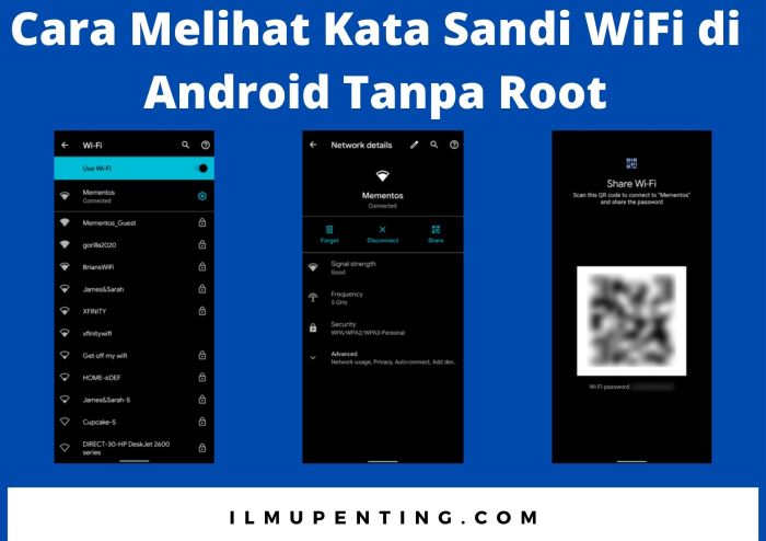 Cara melihat sandi wifi di hp vivo