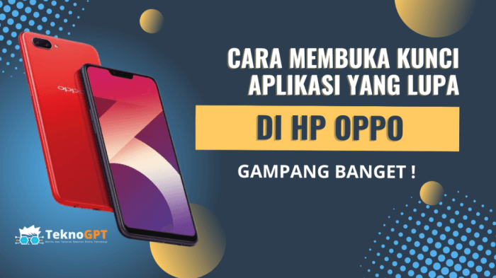 Cara membuka kunci aplikasi yang lupa di hp oppo