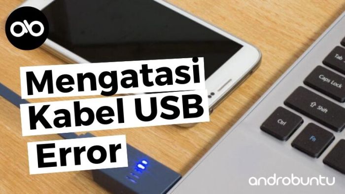 Kenapa kabel data tidak terbaca di laptop