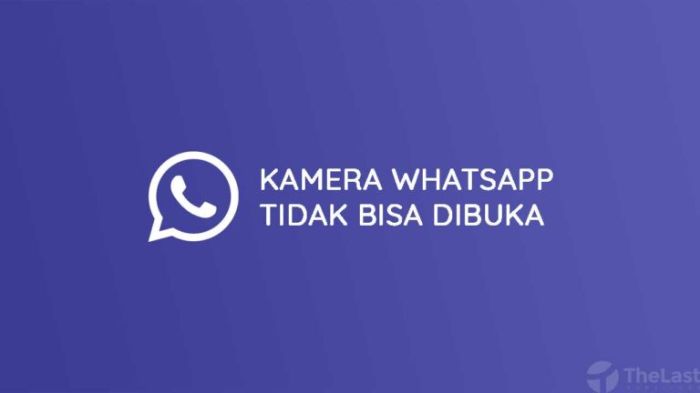 Kenapa kamera whatsapp tidak bisa digunakan