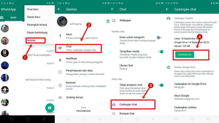 Jika whatsapp diperbarui apakah chat akan hilang