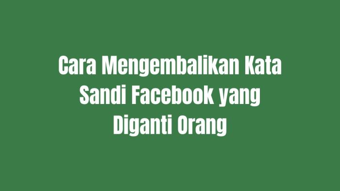 Sandi mengganti lupa