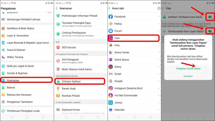 Cara membuka aplikasi yang disembunyikan di hp oppo