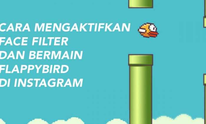 Cara main flappy bird di instagram