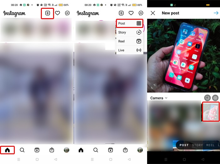 Kenapa mau upload foto di instagram jadi hitam