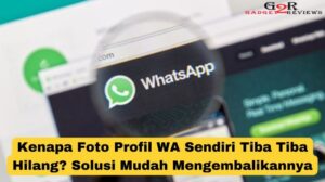 Kenapa wa hilang sendiri