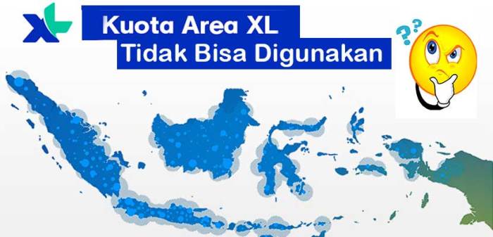 Kuota area xl tidak bisa digunakan