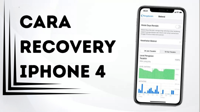 Cara recovery iphone 4