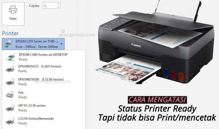 Kenapa printer tidak bisa ngeprint