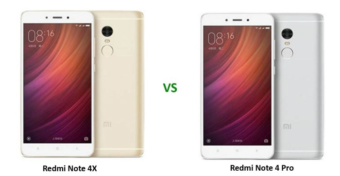 Perbedaan fisik redmi note 4 dan redmi note 4x