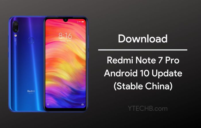 Will redmi note 7 get android 10