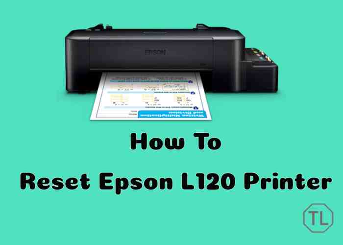 Reset printer epson l120