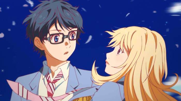 Kimi uso shigatsu lie kaori lagu shoujo thecinemaholic sedih jepang hikaru nara ulasan musik bulan kousei rekomendasi berakhir slice brutale