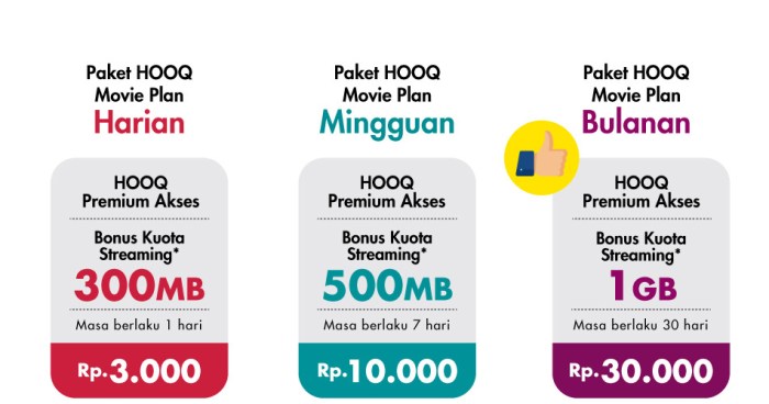 Fungsi paket hooq