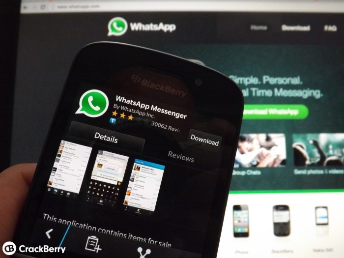 Whatsapp di blackberry