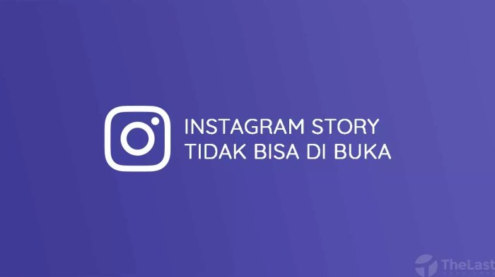 Tidak bisa upload story ig