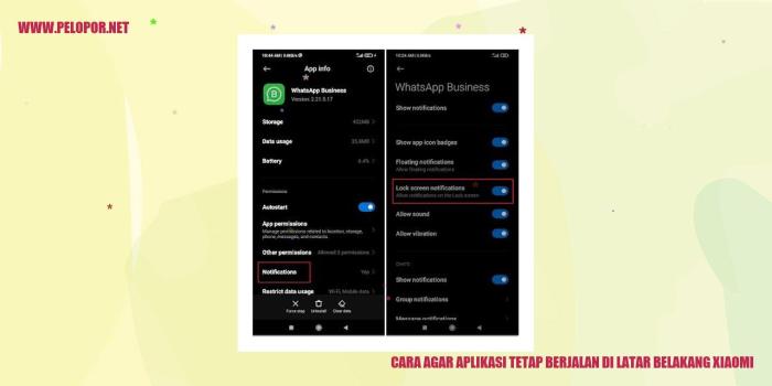 Cara agar aplikasi tetap berjalan di latar belakang xiaomi