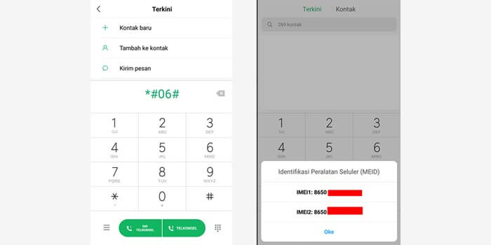 Cek imei hp oppo