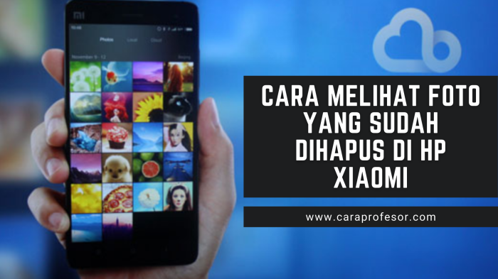 Cara mencari file yang terhapus di hp xiaomi