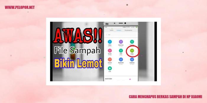 Cara membuka tempat sampah di xiaomi