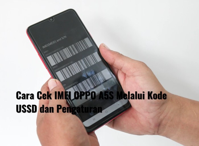 Cara cek imei oppo