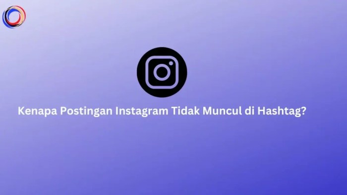 Hashtag tidak muncul di instagram