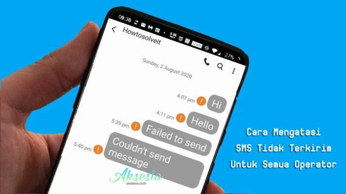 Kenapa sms tidak bisa terkirim padahal ada pulsa