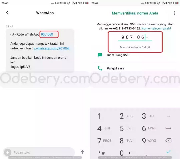 Lupa kode 6 digit whatsapp