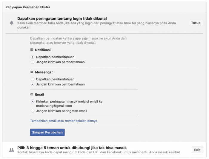 Akun facebook hilang sendiri