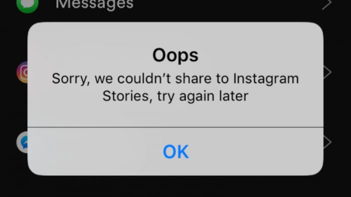 Kenapa tidak bisa upload story instagram