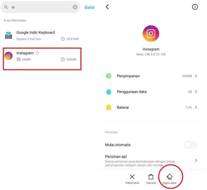 Kenapa tidak bisa upload story instagram