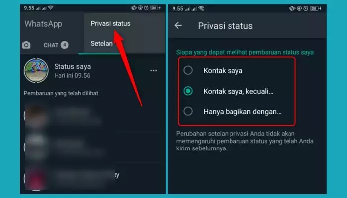 Kenapa story wa tidak muncul padahal tidak di privasi