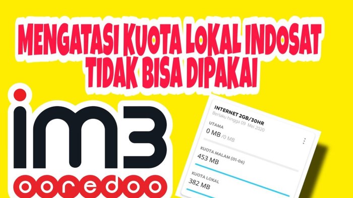 Kenapa kuota bantuan indosat tidak bisa digunakan