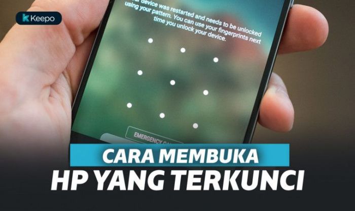 Cara membuka kunci aplikasi yang lupa di hp oppo