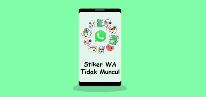 Stiker wa tidak muncul