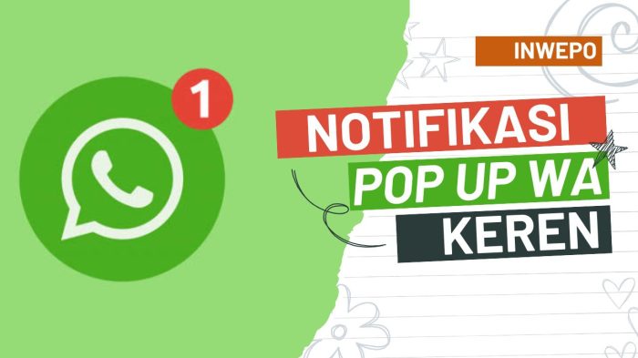 Notifikasi pop up adalah