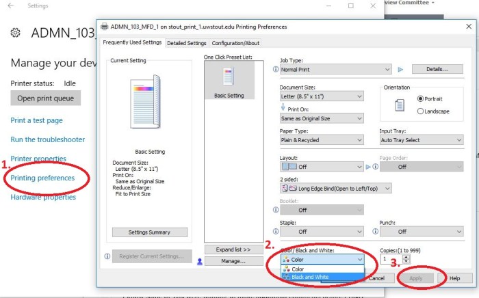 Printer preference tidak muncul