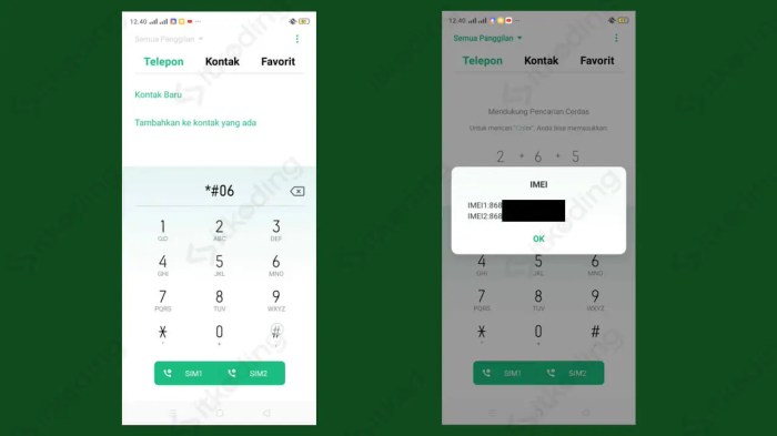 Cara cek imei oppo