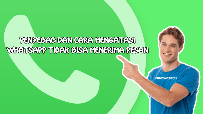 Whatsapp tidak bisa menerima pesan