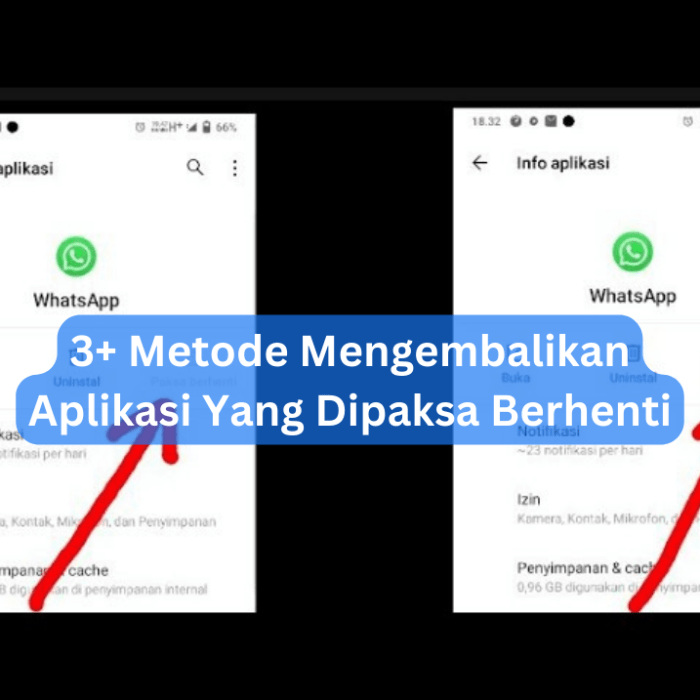 Cara mengembalikan aplikasi yang dipaksa berhenti