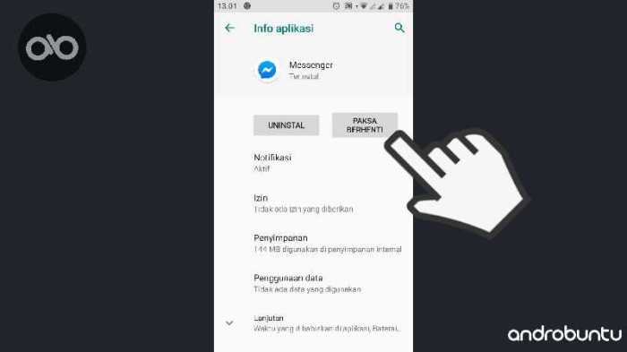 Kenapa messenger tidak bisa terhubung