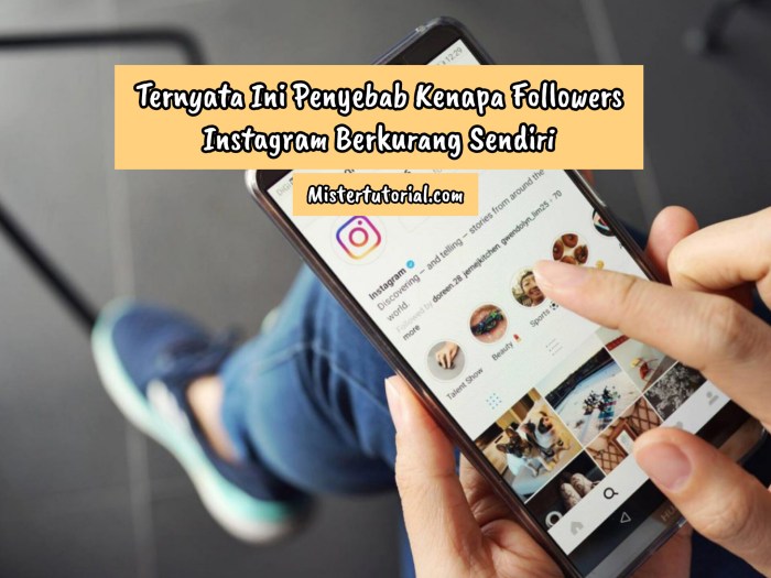 Kenapa followers instagram berkurang sendiri