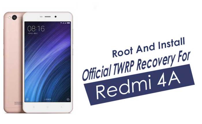 Redmi 4a twrp recovery root install tweet